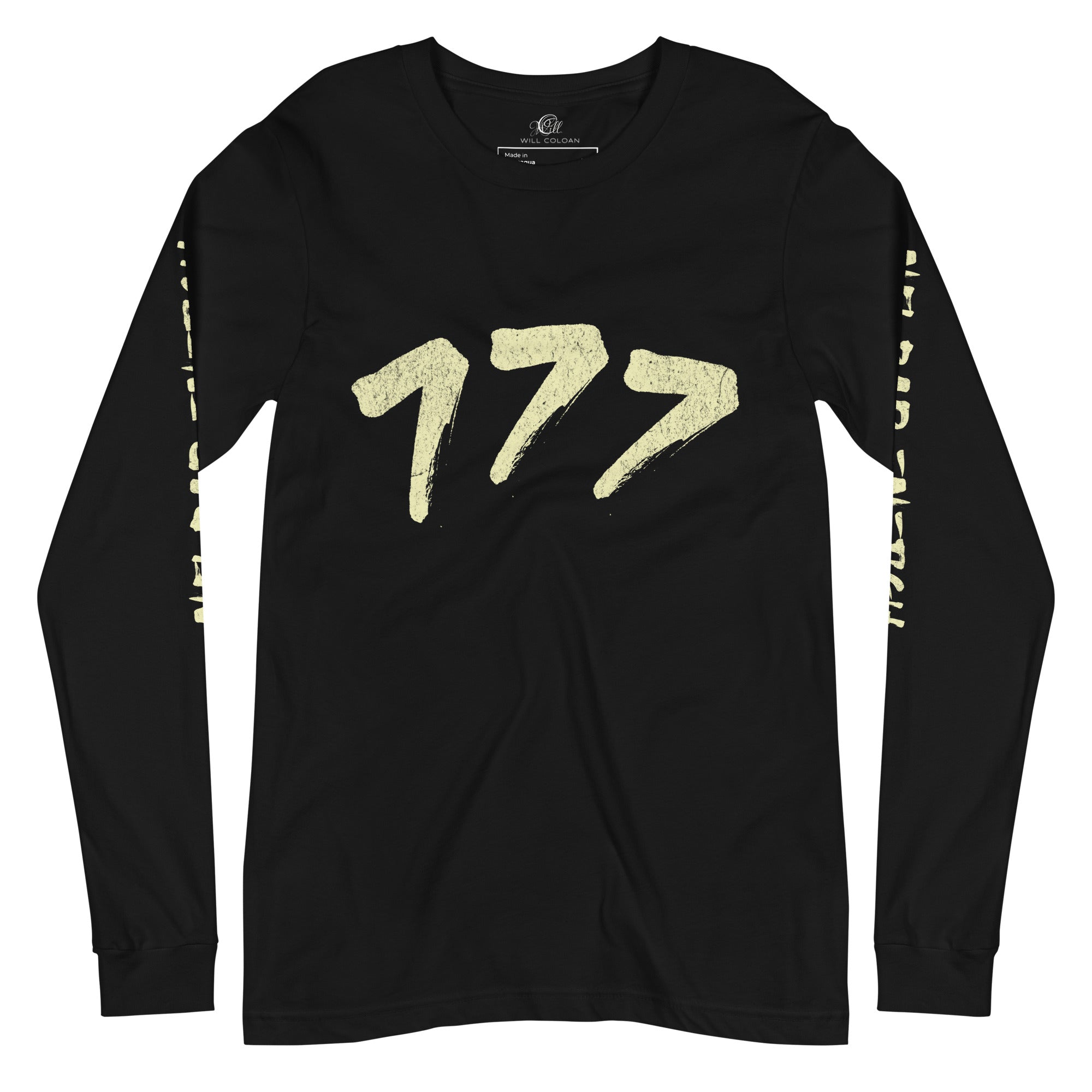 No Bad Energy™ 777 Long Sleeve Tee - Black