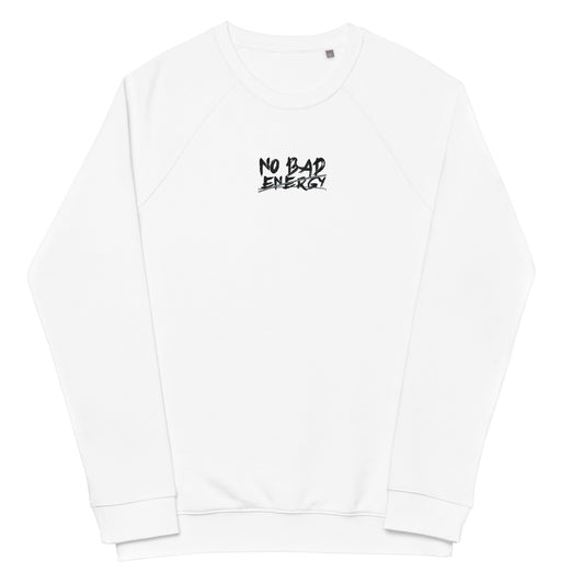 No Bad Energy™ 2 Embroidered Sweatshirt (White)